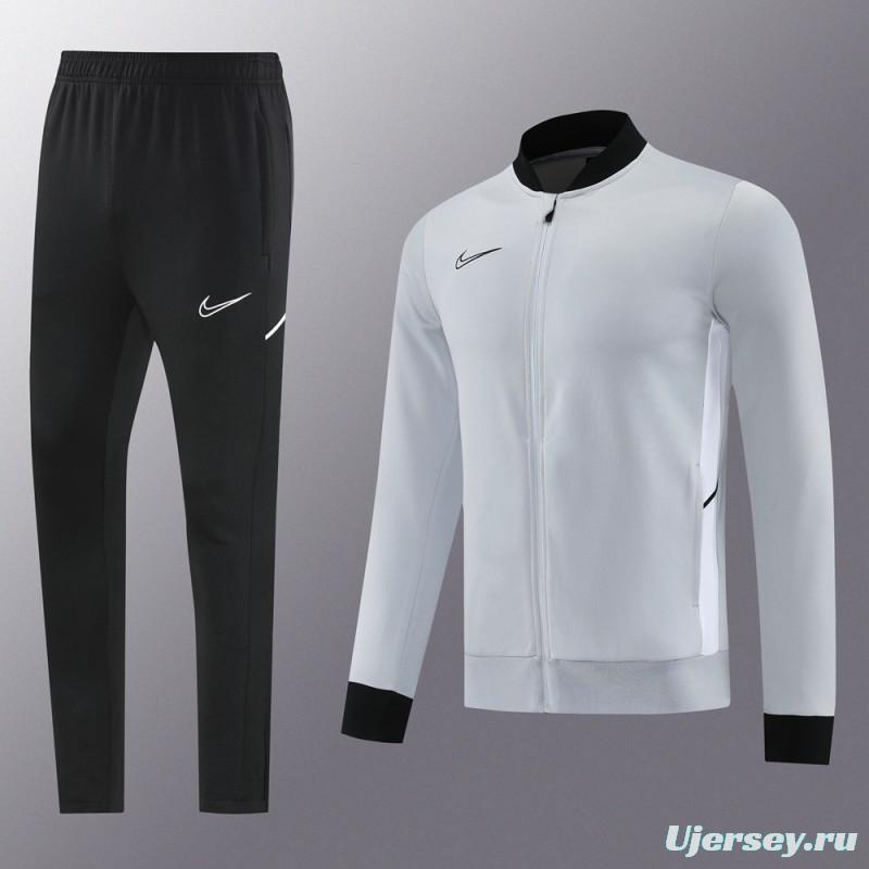 2025 NIKE Grey Full Zipper Jacket + Long Pants