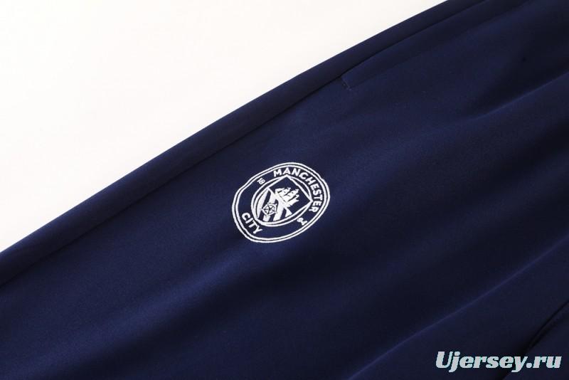 25/26 Manchester City Blue/Navy Full Zipper Jacket +Long Pants