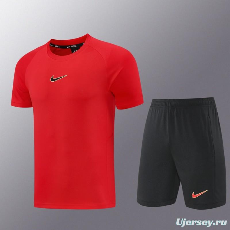 25/26 Nike Red Short Sleeve Jersey+Shorts