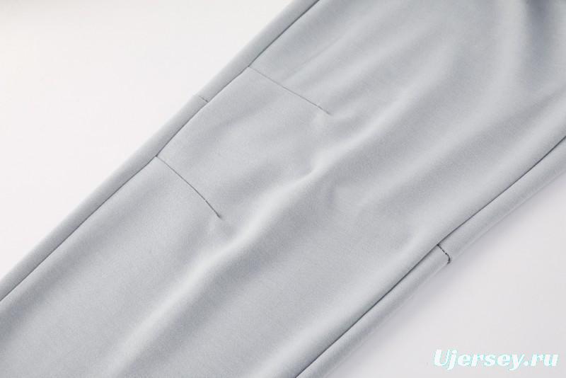 25/26 Barcelona Grey Full Zipper Hoodie Jacket +Long Pants