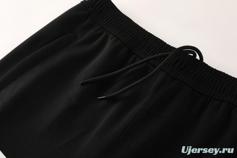 25/26 Juventus Black Hoodie Full Zipper Jacket + Long Pants