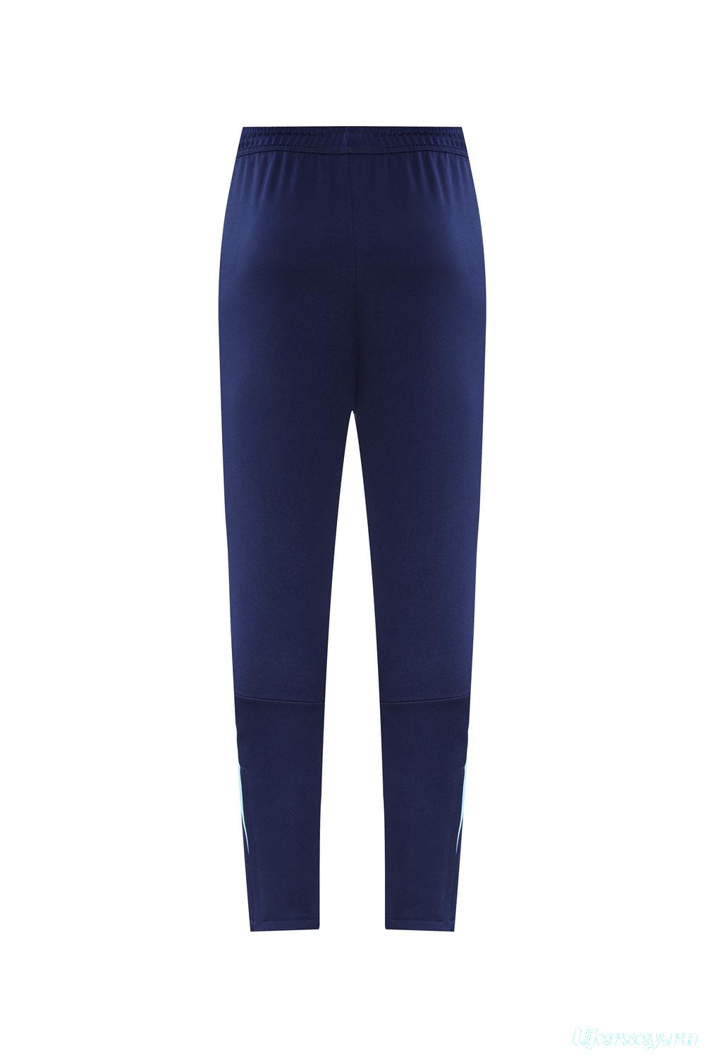 2025 NIKE Light Blue/Navy Full Zipper Jacket +Long Pants