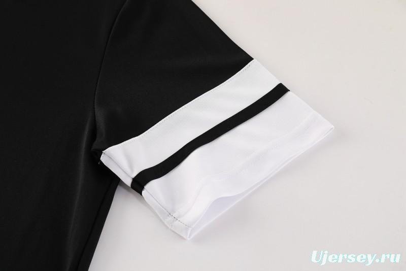 2025 Adidas Black Short Sleeve Jersey+Shorts