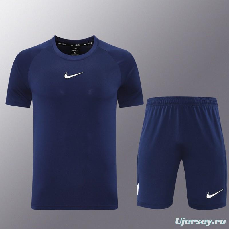 25/26 Nike Navy Short Sleeve Jersey+Shorts