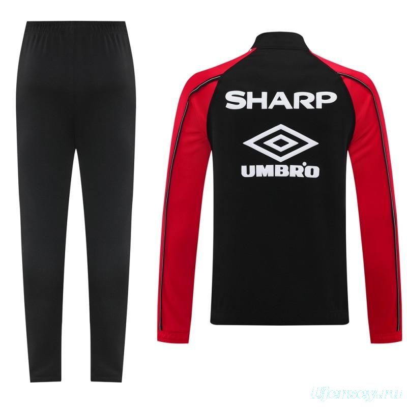 25/26 Manchester United UMBRO Vintage Full Zipper Jacket +Long Pants