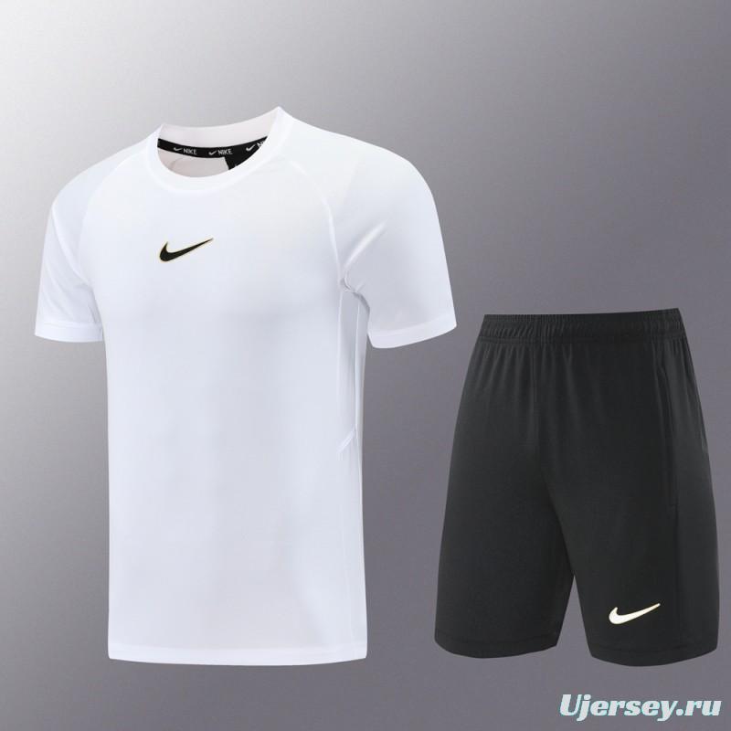 25/26 Nike White Short Sleeve Jersey+Shorts