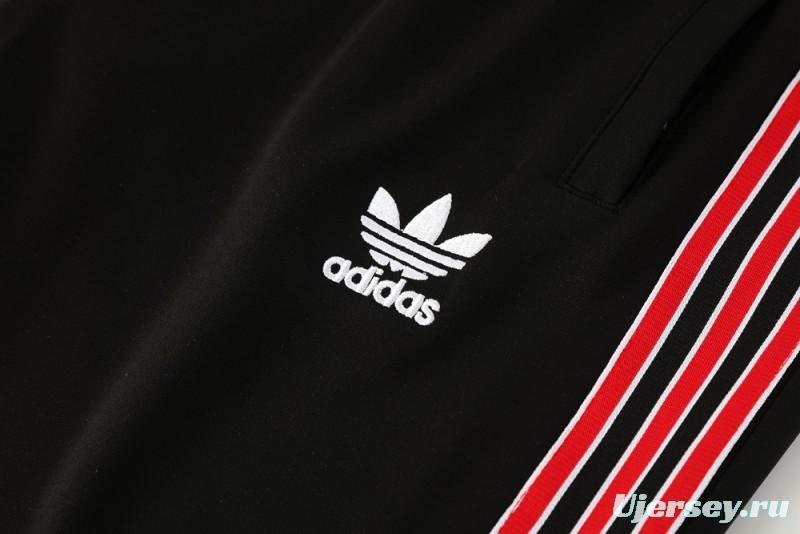 25/26 Manchester United Red/Black Full Zipper Jacket +Long Pants