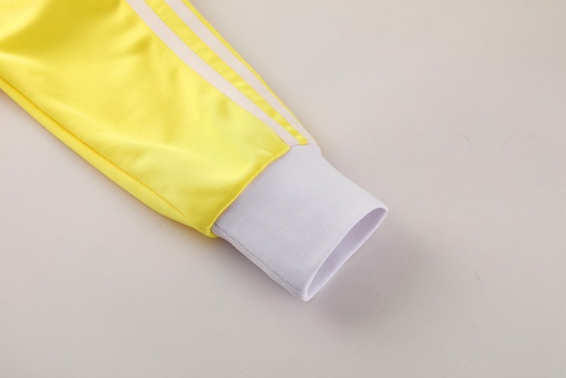 2025 Adidas Original Yellow Full Hoodie Zipper Jacket +Long Pants