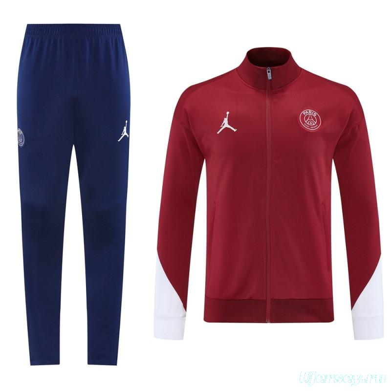 25/26 PSG Red Full Zipper Jacket +Long Pants