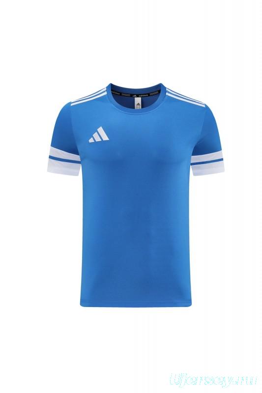 2025 Adidas Blue Short Sleeve Jersey+Shorts