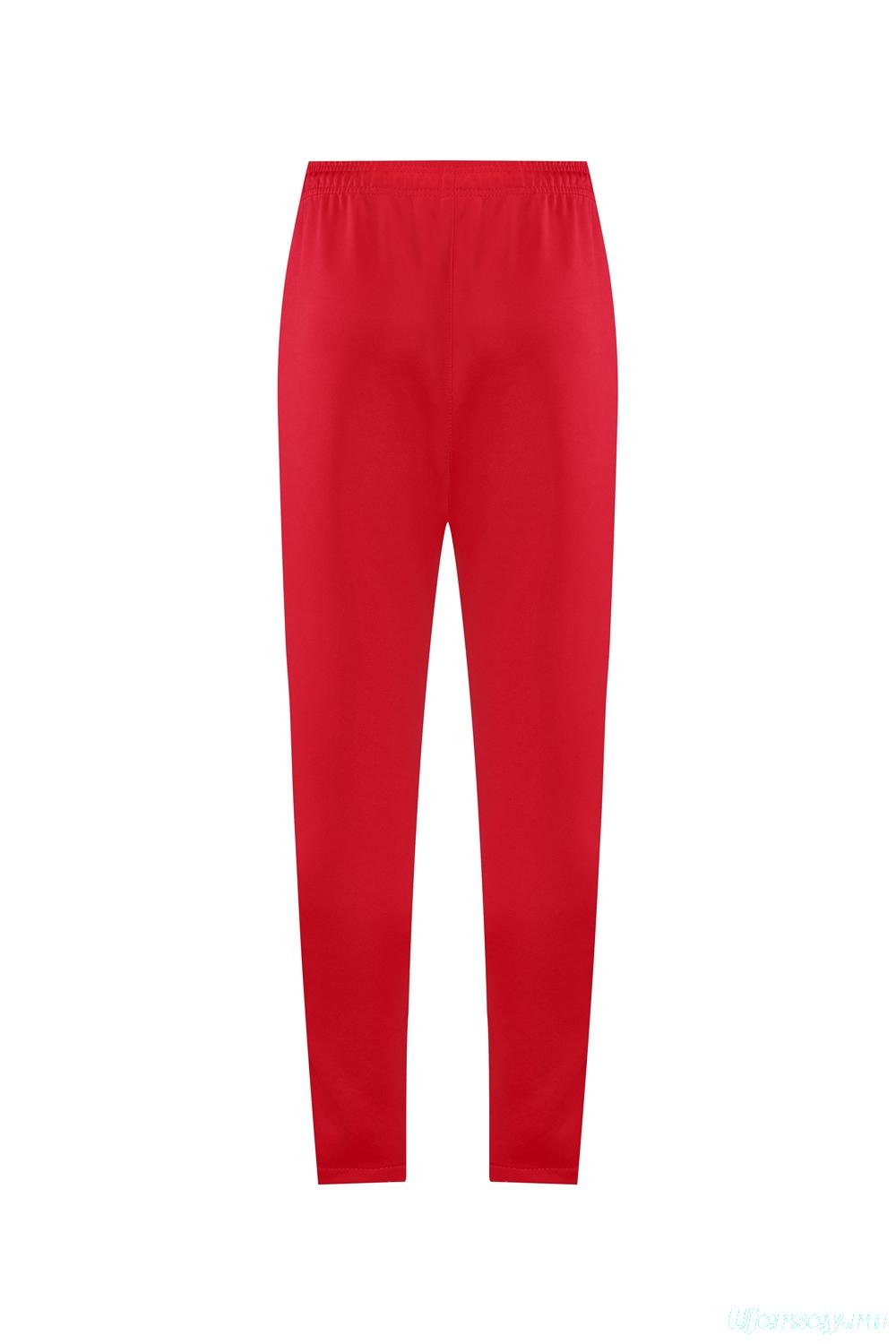 2025 Adidas Original Red Full Hoodie Zipper Jacket +Long Pants