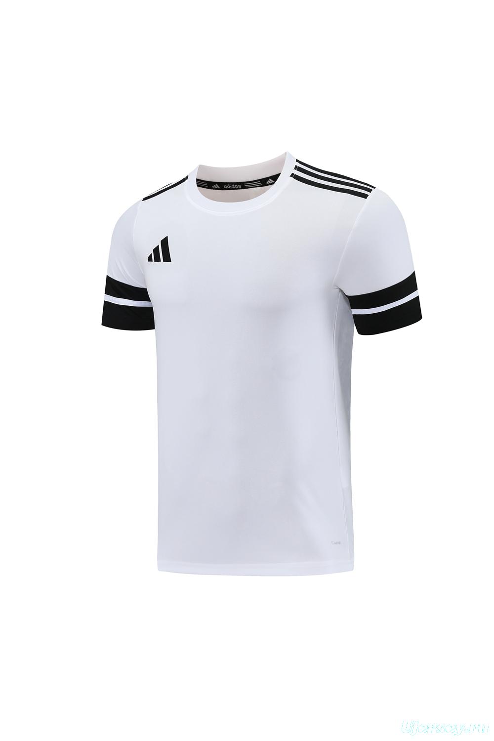 2025 Adidas White Short Sleeve Jersey+Shorts