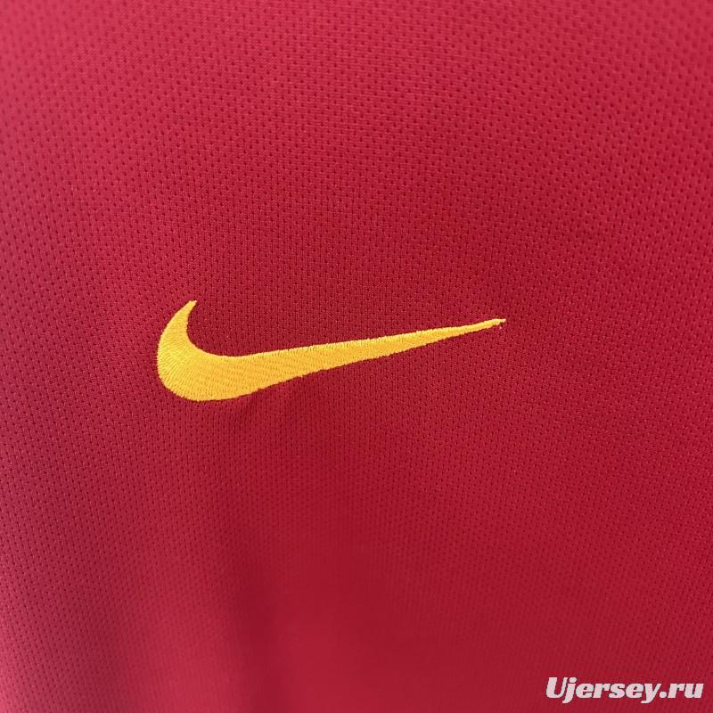 Retro 17/18 Roma Home Long Sleeve Jersey
