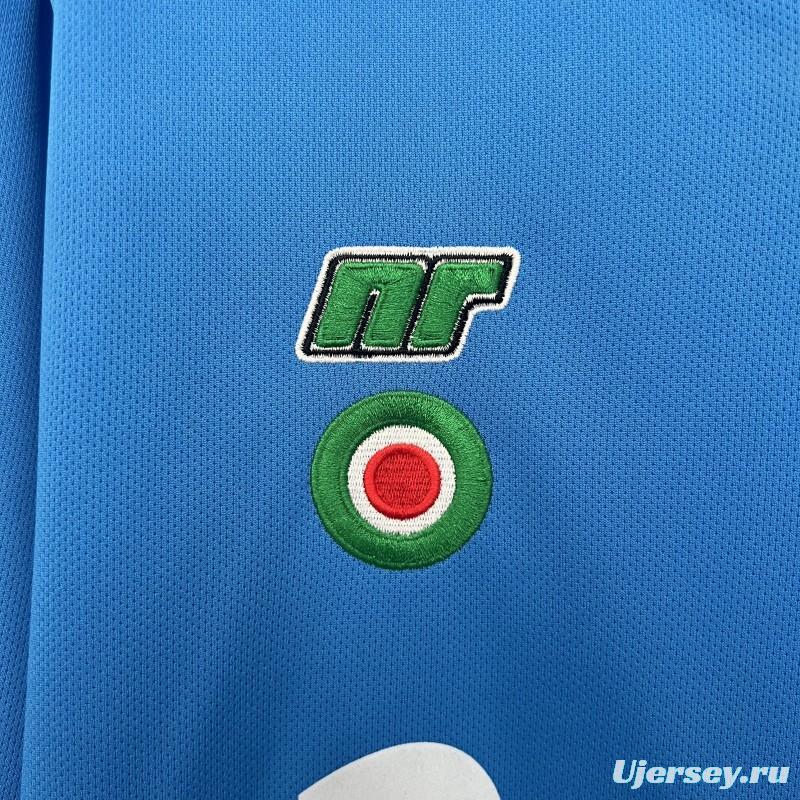 87/88 Retro Long Sleeve Napoli Home Jersey