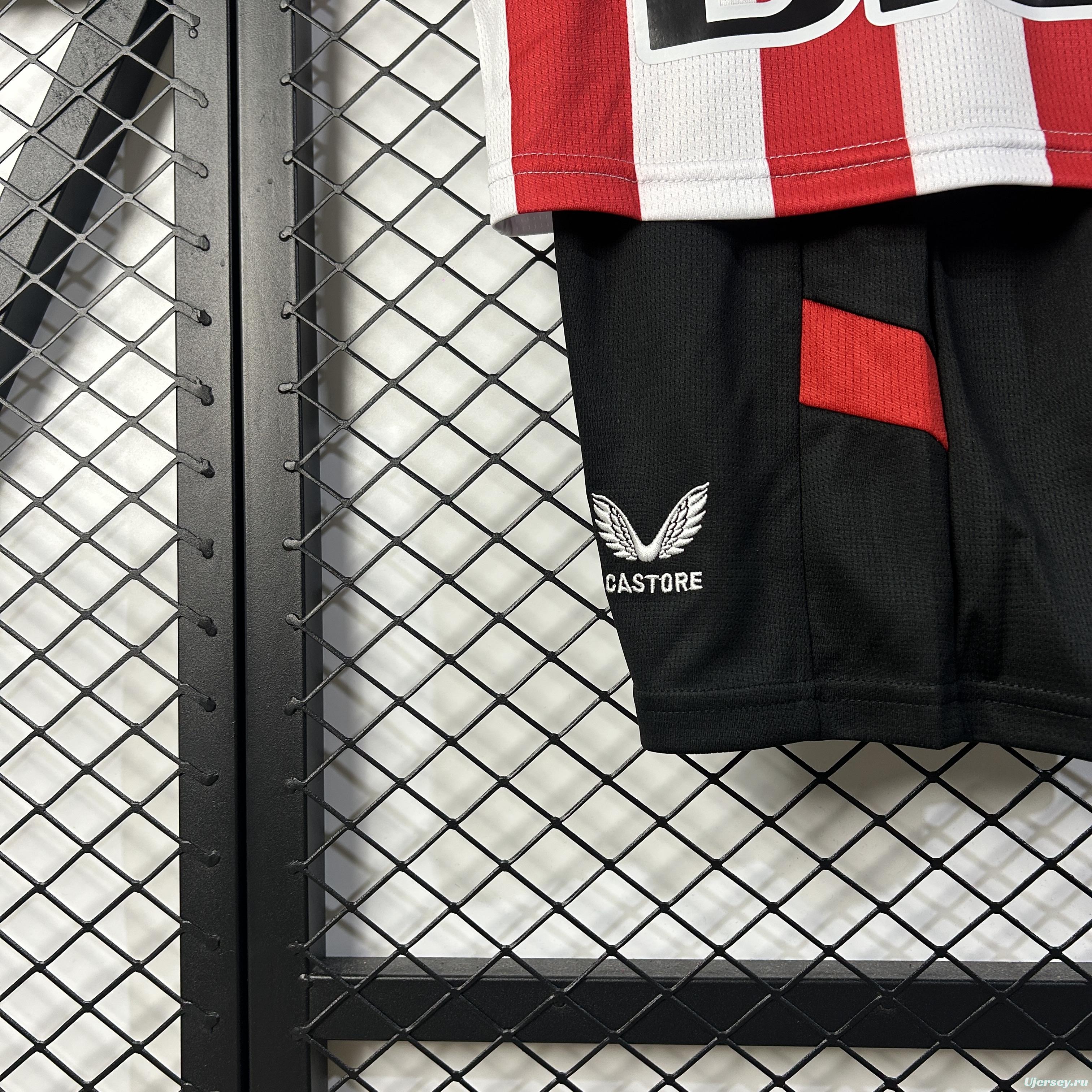 25/26 Kids Athletic Bilbao Home Size 16-28 Jersey