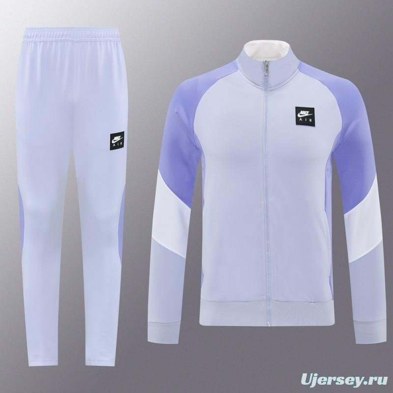 2025 NIKE Purple Full Zipper Jacket + Long Pants