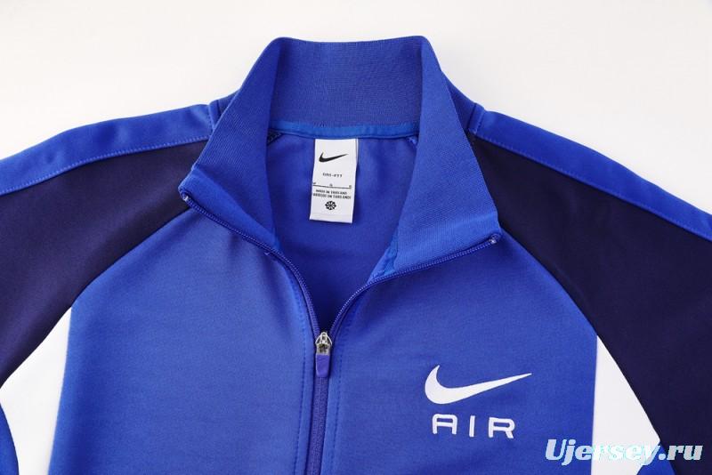 2025 NIKE Blue/Navy Full Zipper Jacket + Long Pants