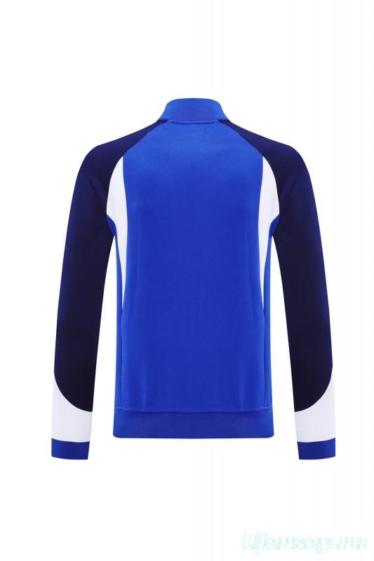 2025 NIKE Blue/Navy Full Zipper Jacket + Long Pants