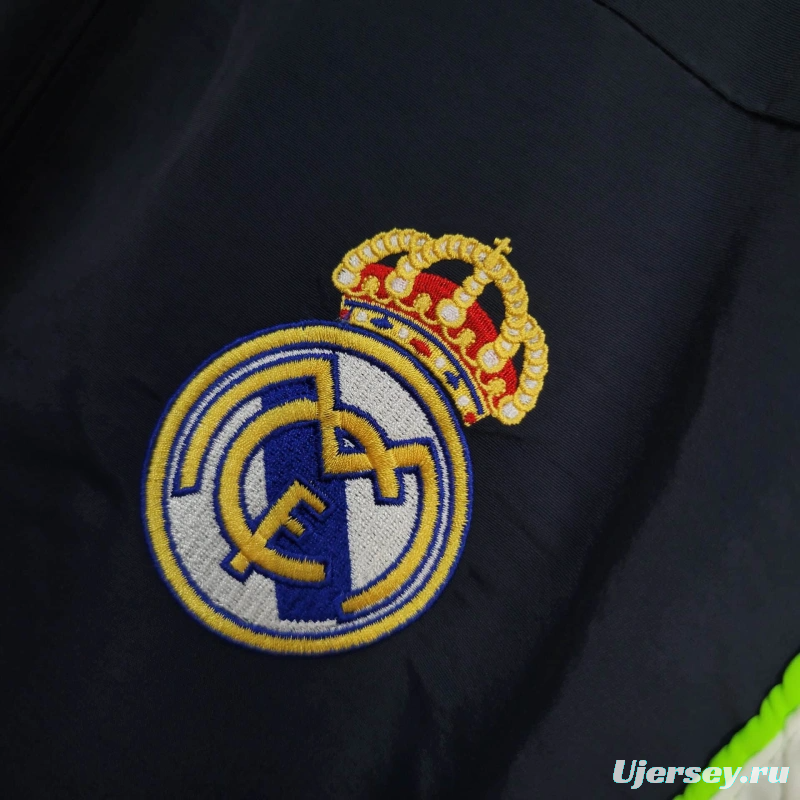 25/26 Real Madrid Jacket Navy/White Windbreaker