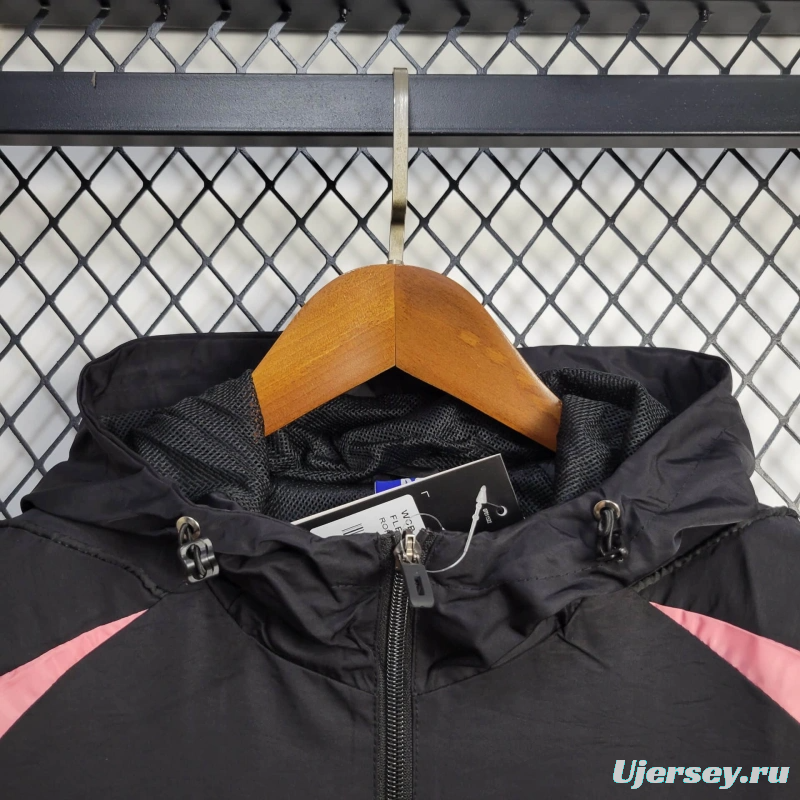 25/26 Bayern Munich Jacket Black Windbreaker