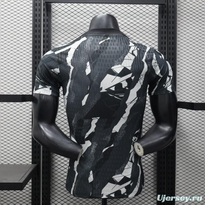 Player Version 25/26 FC 
Al-Ittihad Black with Abstract Camouflage Pattern Jersey