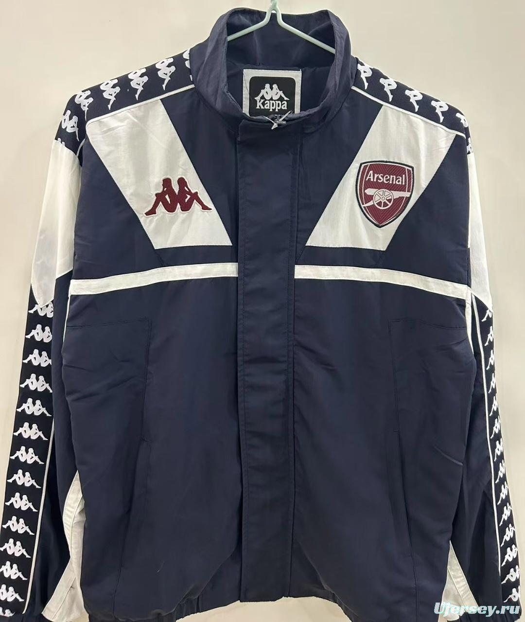 25/26 Arsenal 1967 Style Black/White Windbreaker