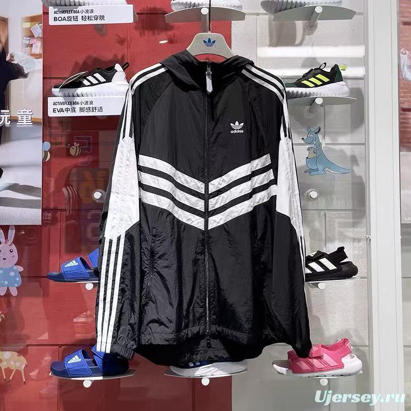 2025 Adidas Original Navy/Green White Windbreaker