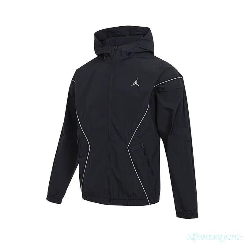 2025 NIKE Air Jordan Black Hoodie Windbreaker