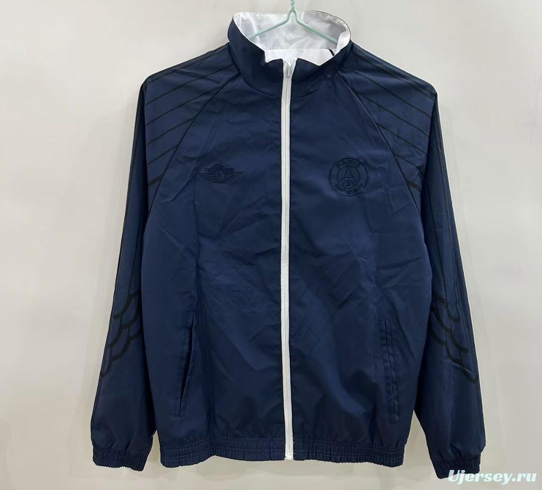 25/26 PSG Reversible White/Navy  Windbreaker