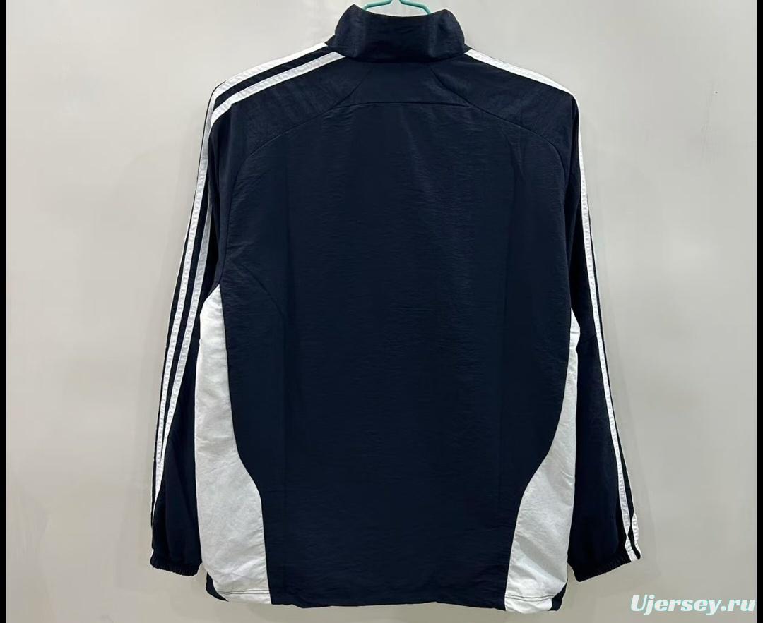 25/26 Real Madrid Black/White Windbreaker