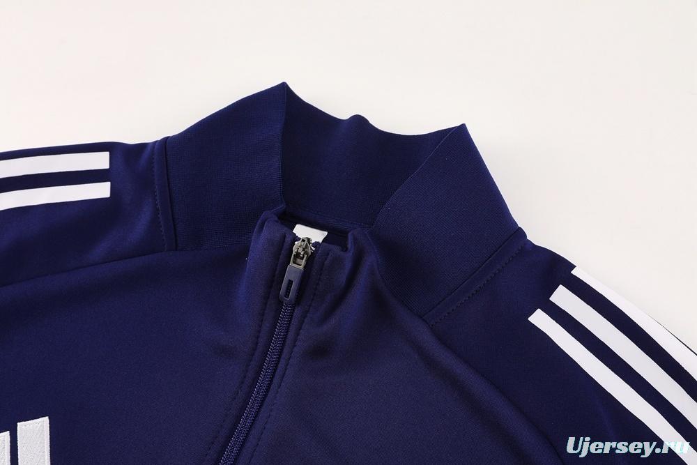 2025 Adidas Navy Full Zipper Jacket + Long Pants
