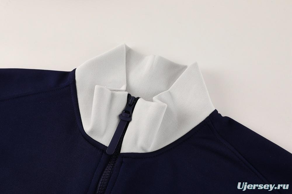 2025 NIKE Black/WHITE Full Zipper Jacket + Long Pants