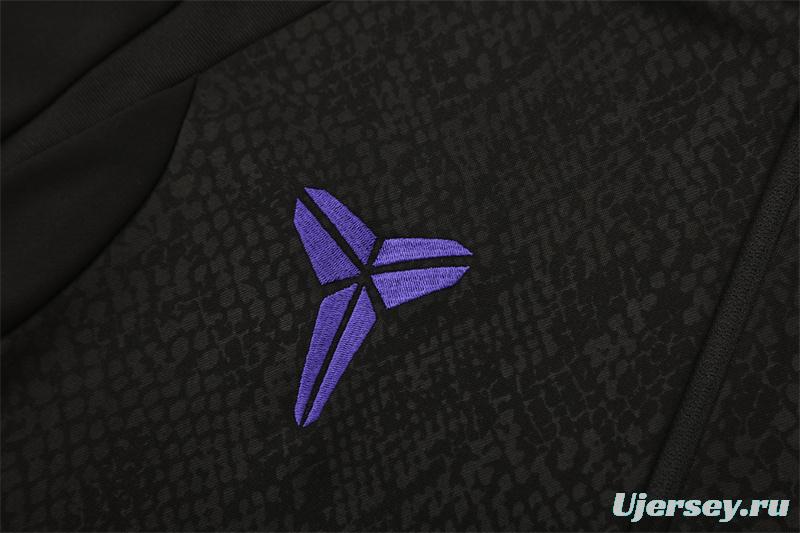 25/26 Barcelona Black Joint Edition Half Zipper Jacket+Long Pants