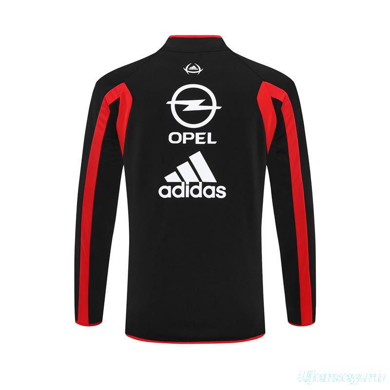 Retro 05/06 AC Milan Black Half Zipper Jacket