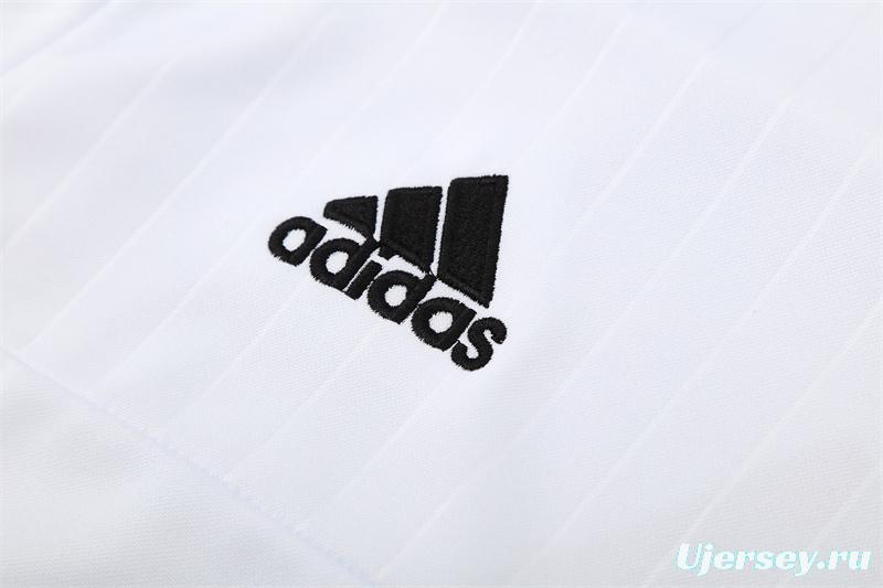 Retro 15/16 Real Madrid White Half Zipper Jacket