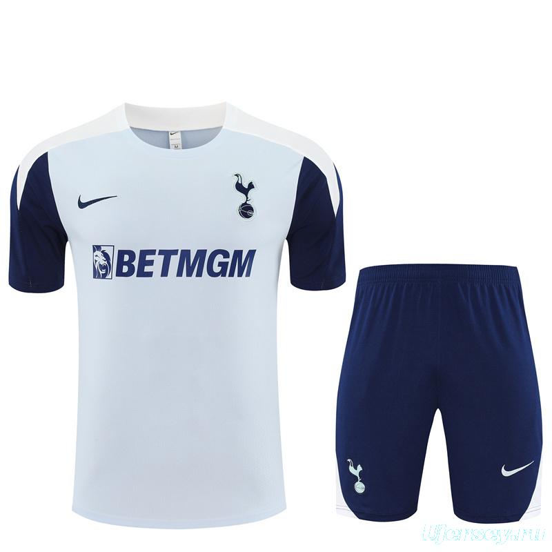 25/26 Tottenham Hotspur Grey with XS Short Sleeve+Soccer Shorts