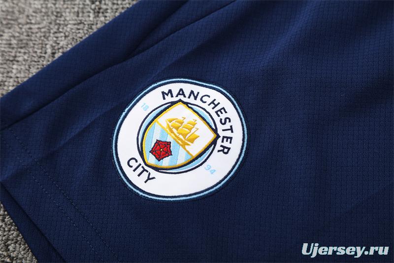 25/26 Manchester City Light Blue Camouflage with XS Short Sleeve+Soccer Shorts