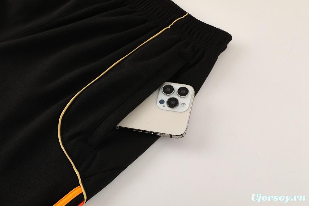 25/26 Arsenal Black Full Zipper Jacket + Long Pants