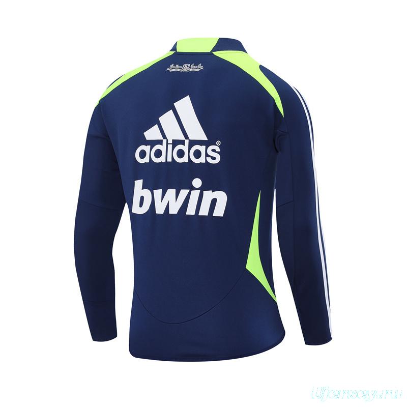 Retro 12/13 Real Madrid Royal Blue Half Zipper Jacket