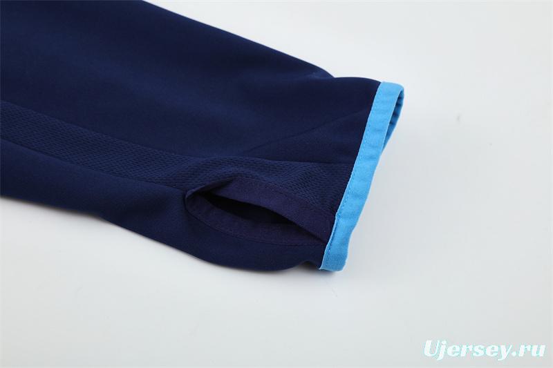 Retro 05/06 Real Madrid Royal Blue Half Zipper Jacket