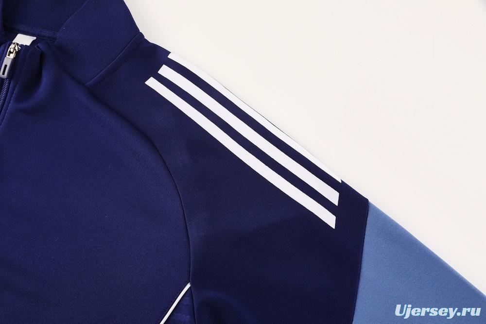 2025 Adidas Navy Full Zipper Jacket + Long Pants