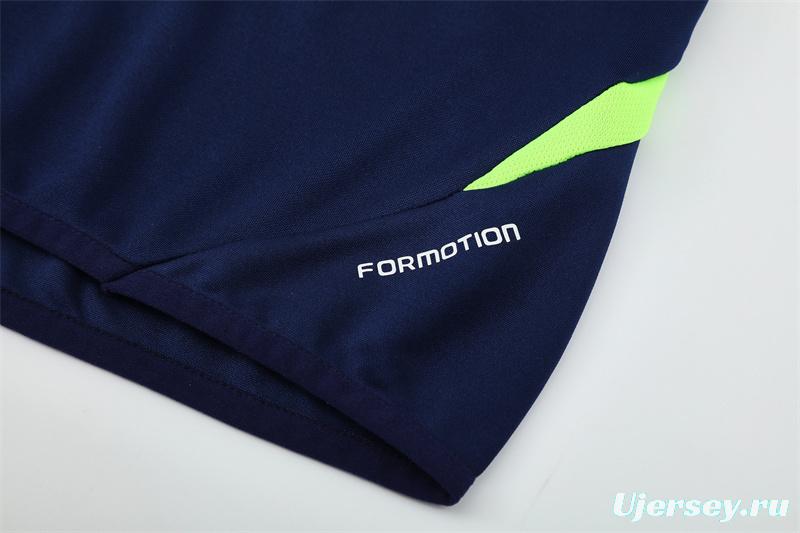 Retro 12/13 Real Madrid Royal Blue Half Zipper Jacket