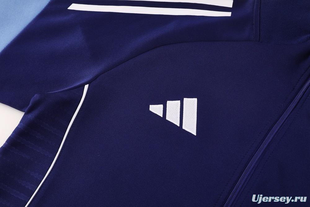 2025 Adidas Navy Full Zipper Jacket + Long Pants