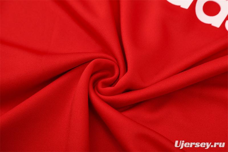 Retro 04/05 AC Milan Red Half Zipper Jacket+Long Pants