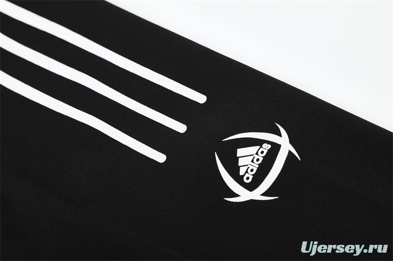 Retro 04/05 Real Madrid Black Half Zipper Jacket