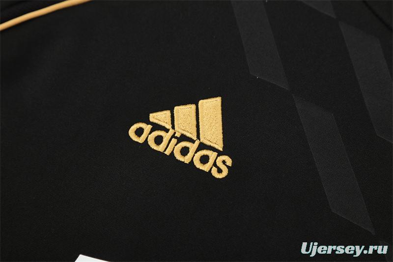 Retro 11/12 Real Madrid Black Half Zipper Jacket