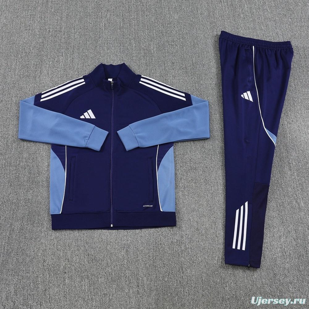 2025 Adidas Navy Full Zipper Jacket + Long Pants