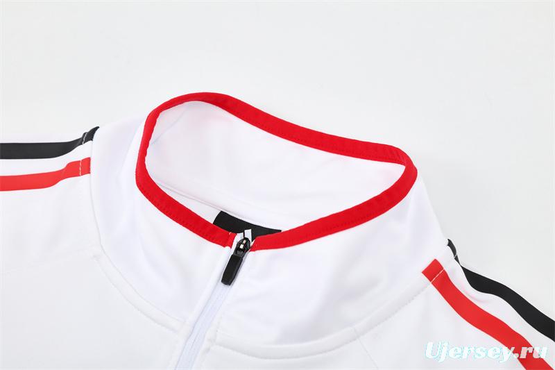 Retro 05/06 AC Milan White Half Zipper Jacket