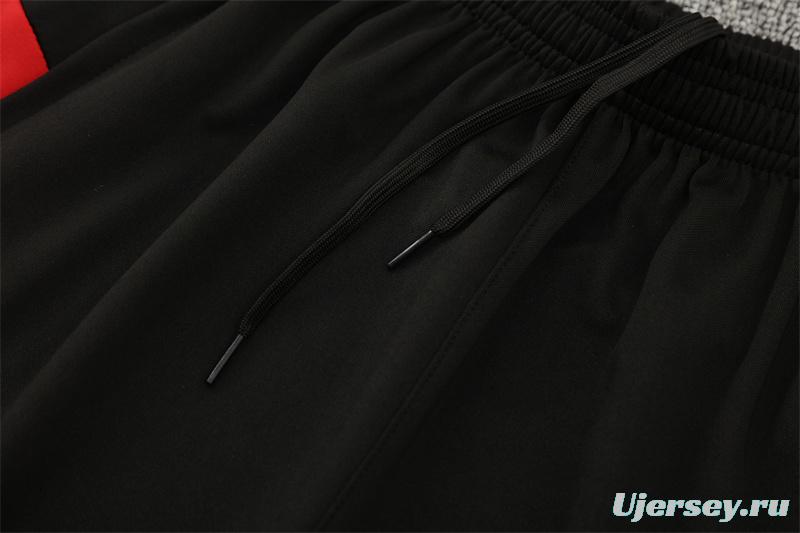 25/26 Portugal Red Half Zipper Jacket+Long Pants