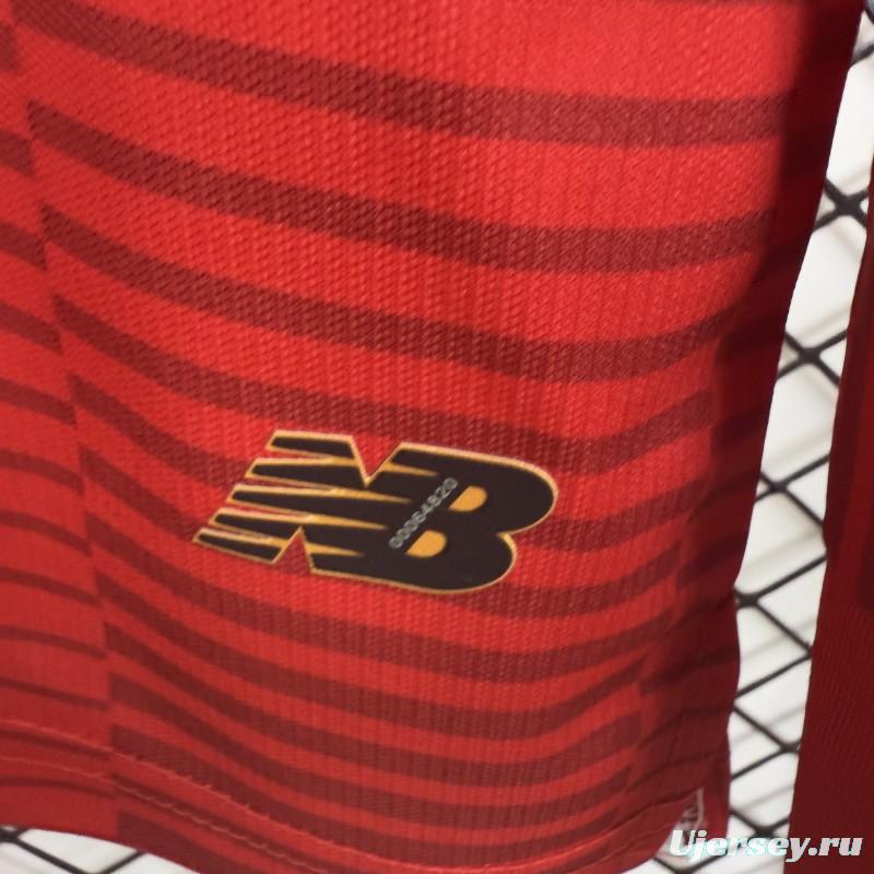 Player Version 25/26 Deportivo Toluca FC Red Home Long Sleeve Jersey